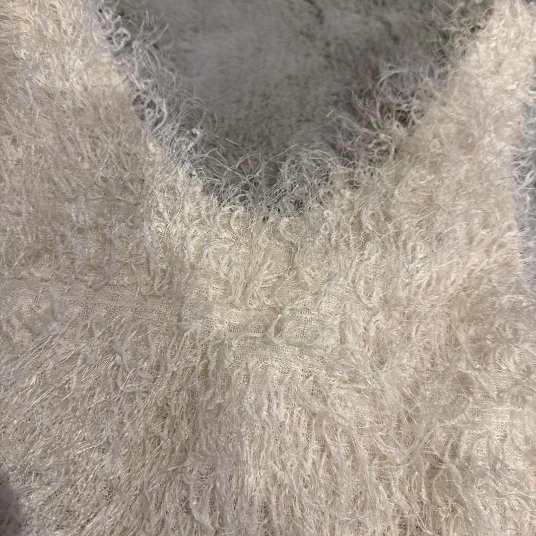 efu EATHER SLEEVELESS TOP ホワイトF