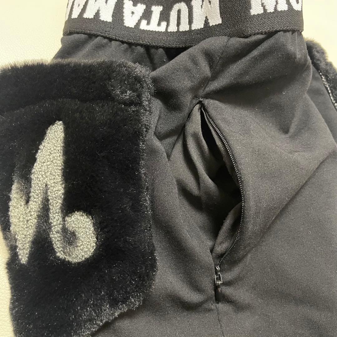 MUTAMARINE レディーススカート 黒　ファーポケット　タイトミニ　ゴルフ