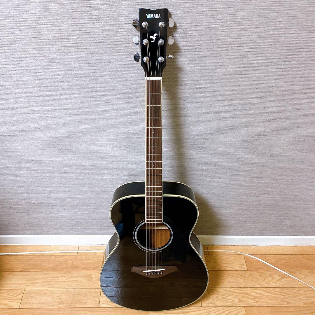 美品】YAMAHA FS820 アコースティックギター ブラック ソフトケース付き