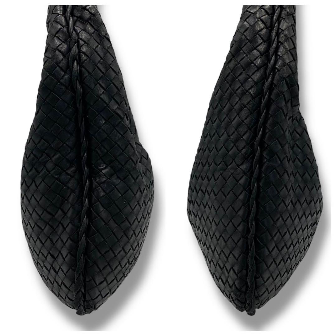 希少 ボッテガヴェネタ ホーボー イントレチャート レザー バッグ ビンテージ