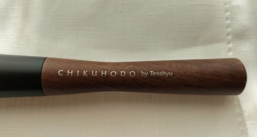 「中古」熊野筆　竹宝堂　REN-3　ハイライトブラシ　レッドフォックス✕灰リス