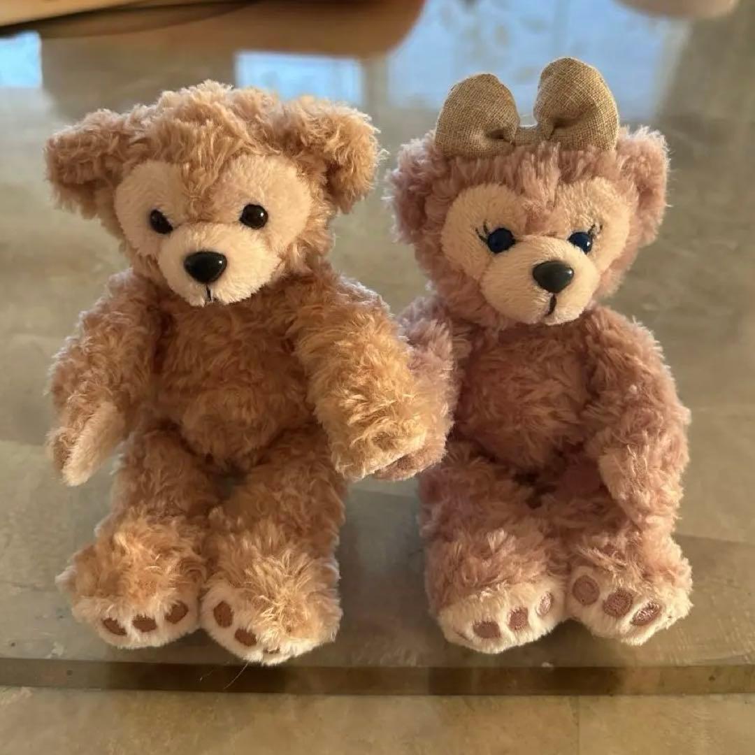 ダッフィー シェリーメイ ぬいぐるみ ペア 手つなぎ マグネット付き