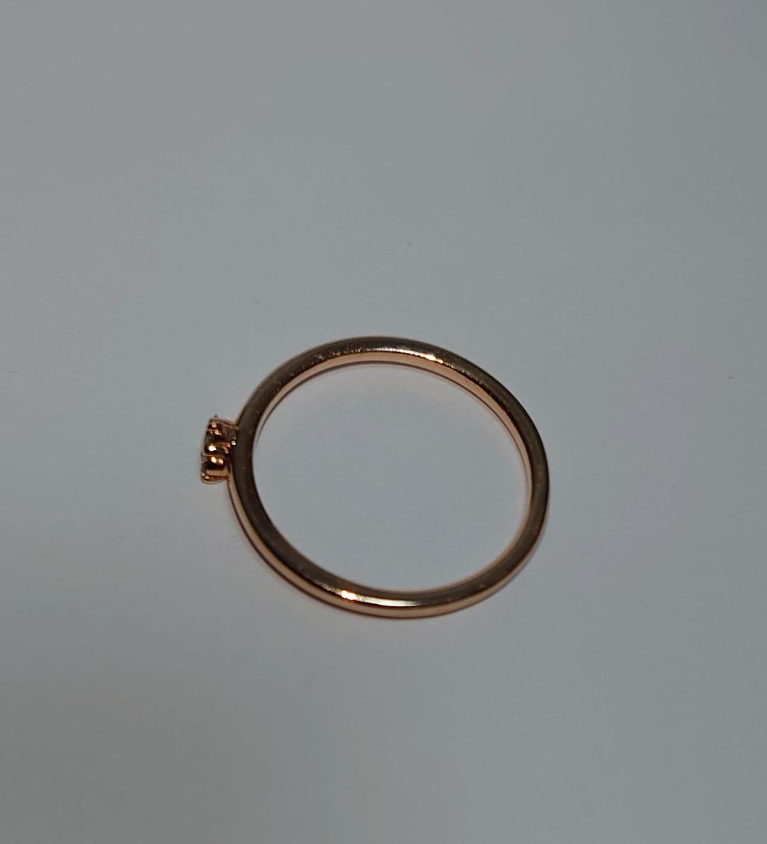 4℃　ピンキーリング　ハート　ピンクゴールド　ダイヤ