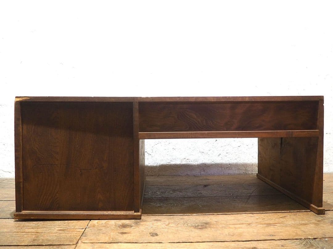 1289 ヴィンテージ ロータイプの片袖机 文机 ローテーブル 収納棚 レトロ