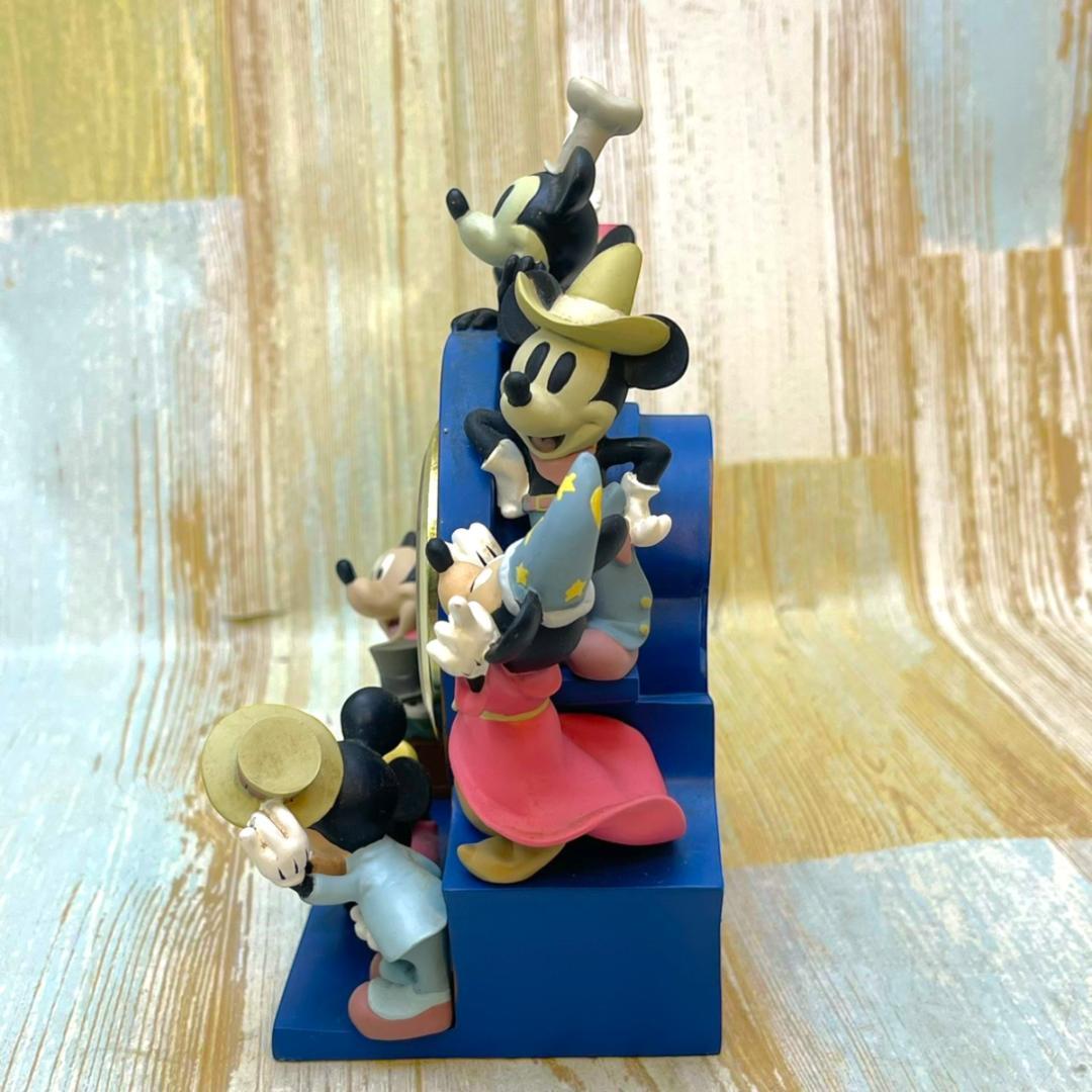 ミッキーマウス 置時計 蒸気船ウィリー 魔法使いの弟子 ミッキーの二挺拳銃