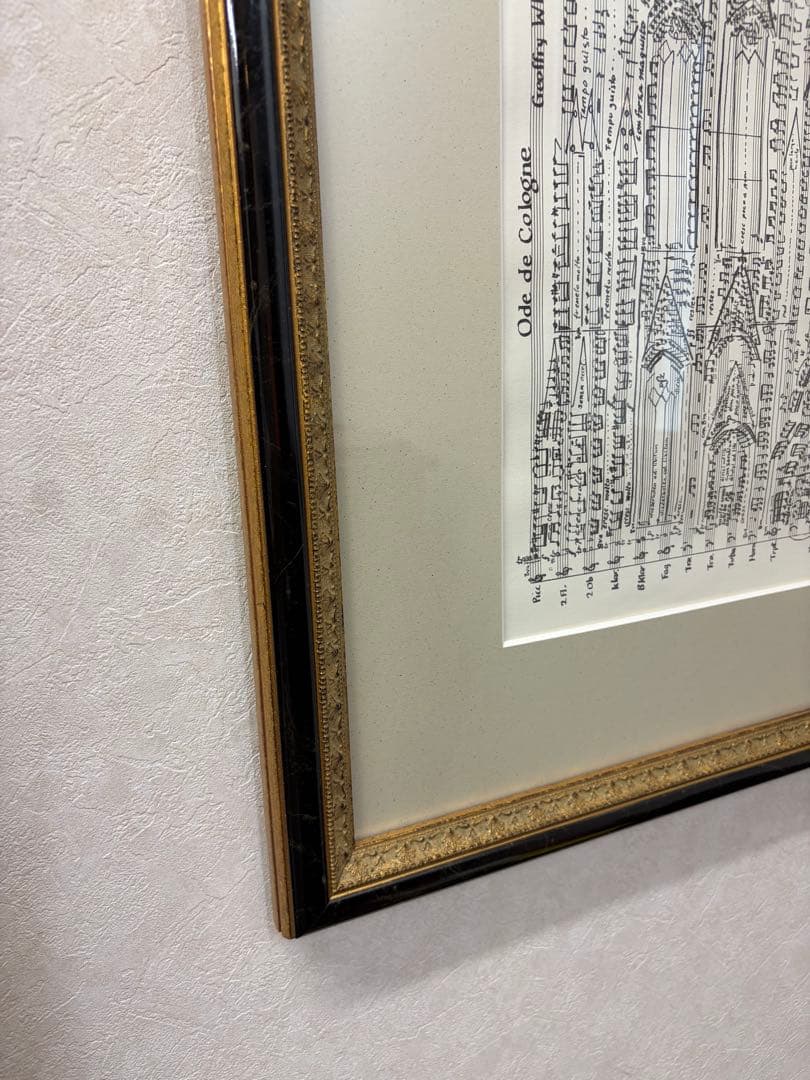 ケルン大聖堂 楽譜のポスター 額縁あり たのメル便 - メルカリ