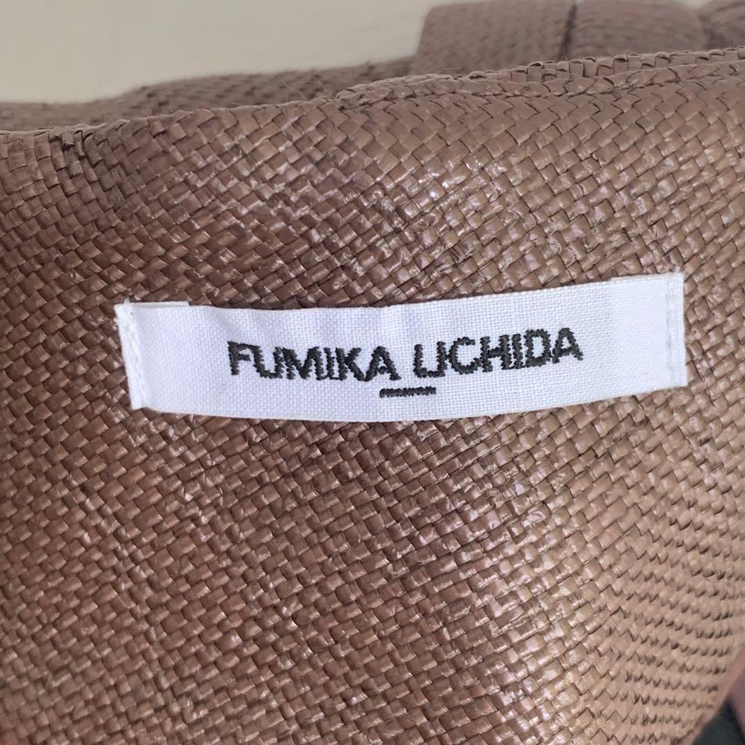 フミカウチダ　RAFFIA WAIST PAD MIDDLE SKIRT