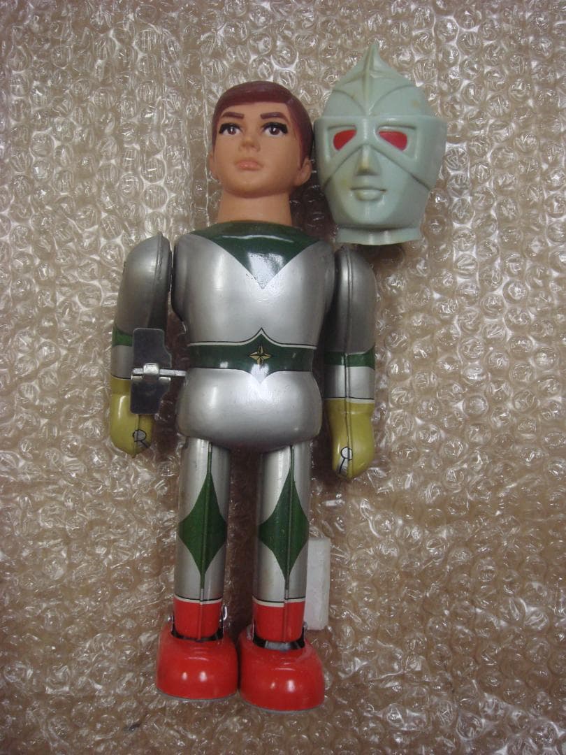 ミラーマン仮面つき　ブリキ希少品 正規品 ブルマァク　箱付き！