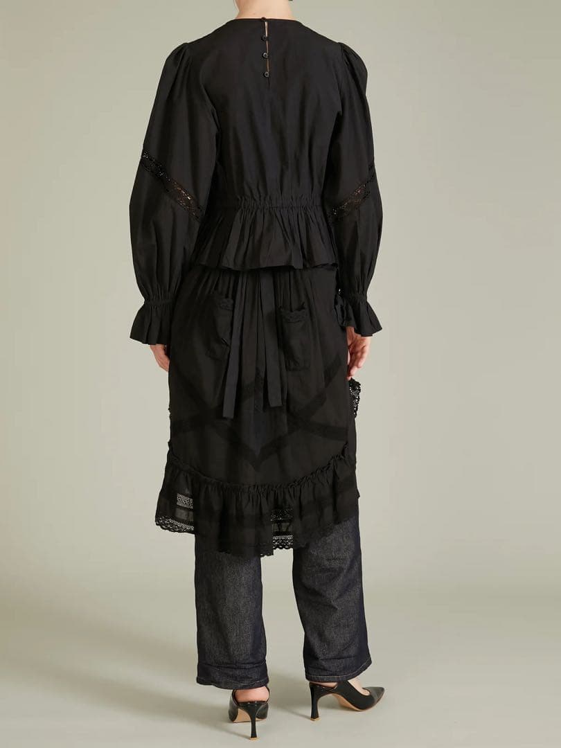 スカート crinklecrinklecrinkle rebuild apronskirt