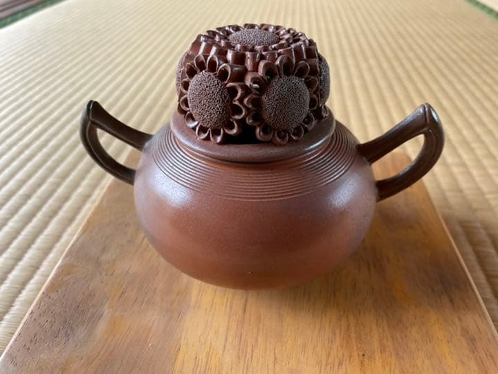 備前焼 重要無形文化財 藤原楽山（二代目）香炉