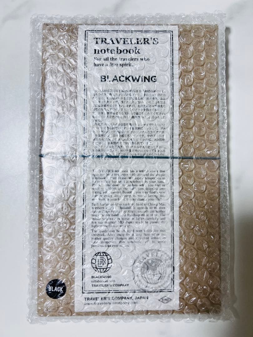 【新品】トラベラーズノート ブラックウィング 本体リフィル チャーム3点セット