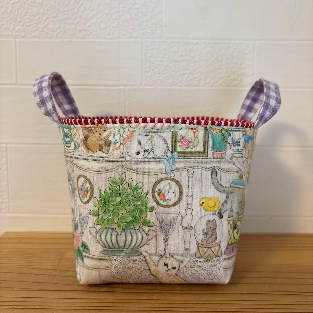 感謝価格　ユキエモン　小物入れ　人気　布バスケット　ハンドメイド