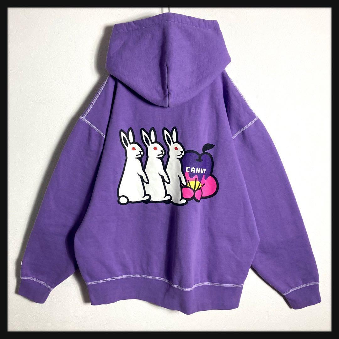 【限定コラボ】FR2 くれまぐ CANVY バックロゴ ジップパーカー 美品