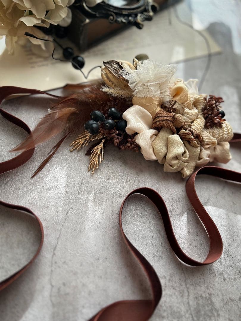 ときめく女の子エプロン&服ロゼット様order 髪飾り♡男の子用ヘッドドレス