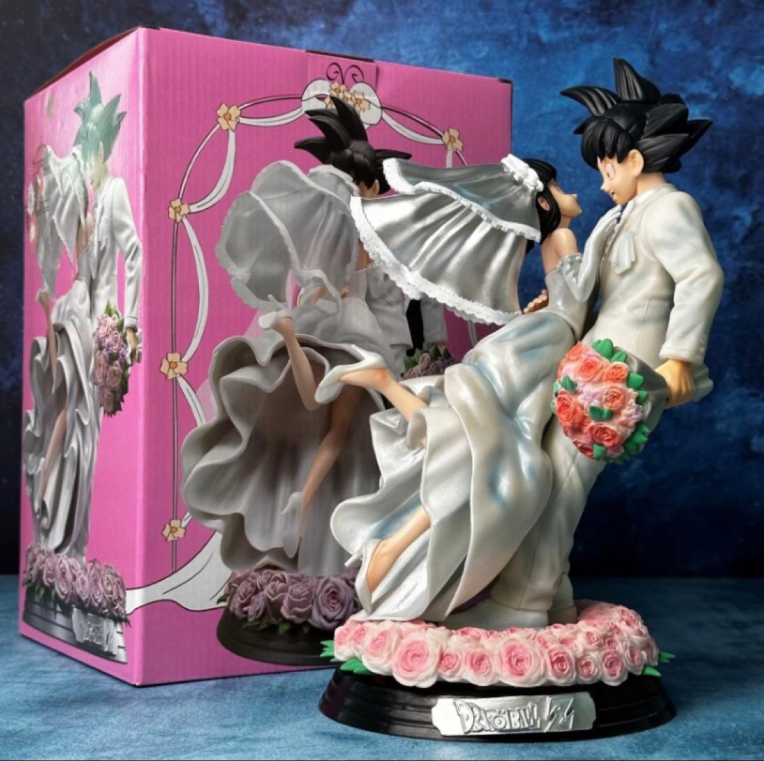 即日配送】ドラゴンボール フィギュア 孫悟空&チチ 結婚式ver. 海外品