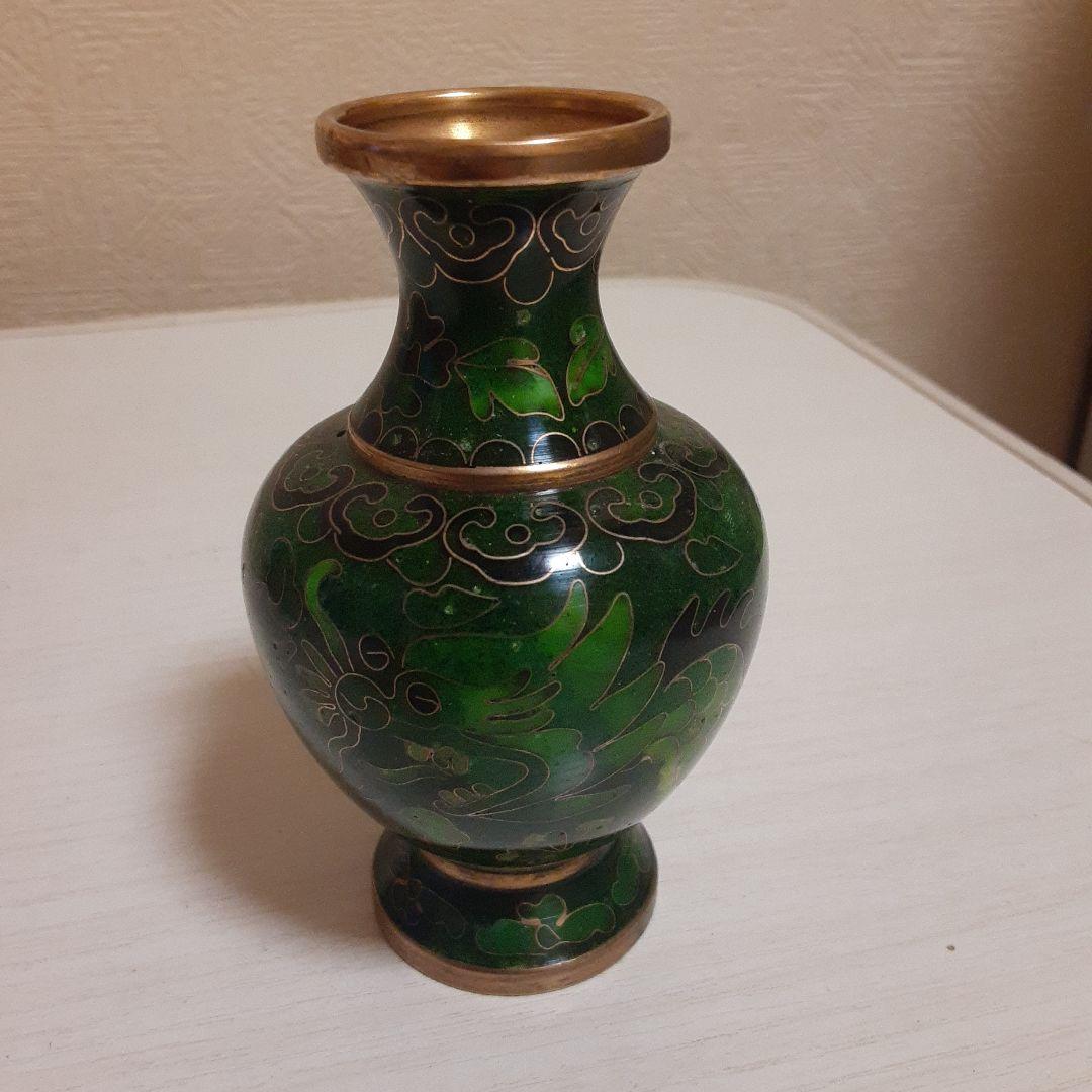 中国美術の七宝焼のミニ花器 - メルカリ