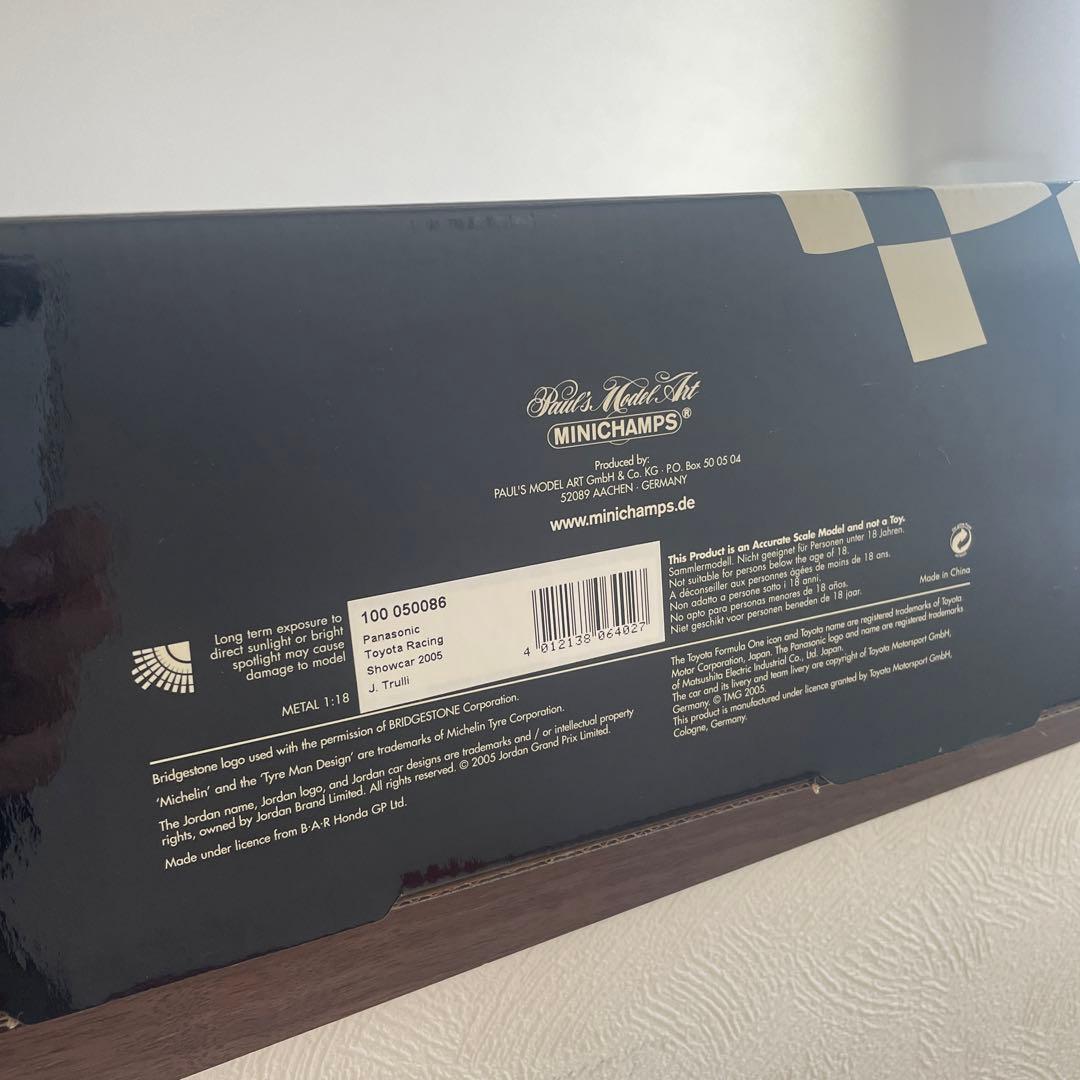 限定　未使用　ミニチャンプス　1/18 パナソニックトヨタレーシング　2005