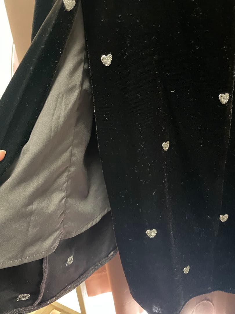 【一度のみ着用】ベロアドレス パーティー オケージョン 参列 ブラウン