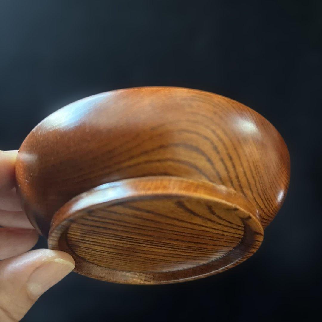 小島雄四郎　螺鈿　欅　小茶托　5枚組　民芸　木箱入　黒田辰秋