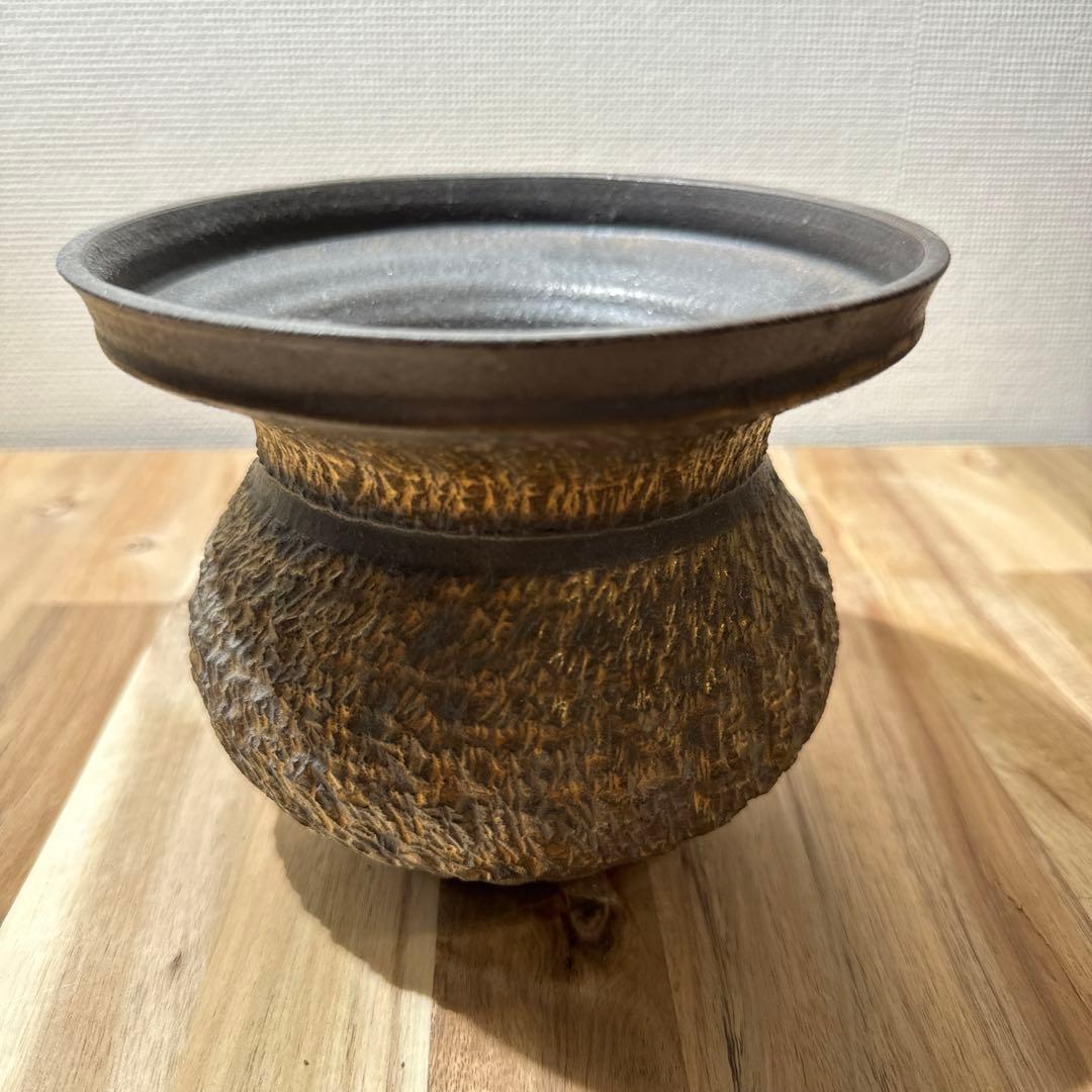 GOUJIN × BOTANIZE 大鉢 園芸用品 唐津焼の大甕｜水鉢・メダカ鉢に｜