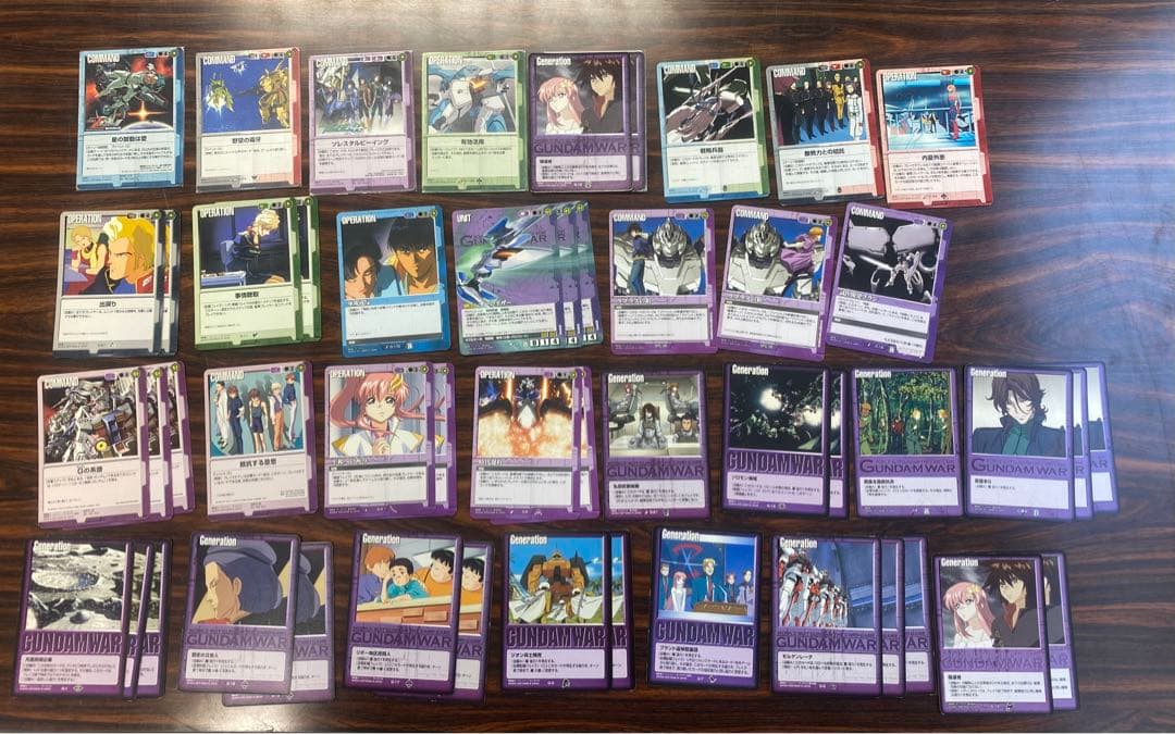 【一時値下げ】ガンダムウォー　三色デッキ(優良レア・コモン・プロモ、オマケ多数)