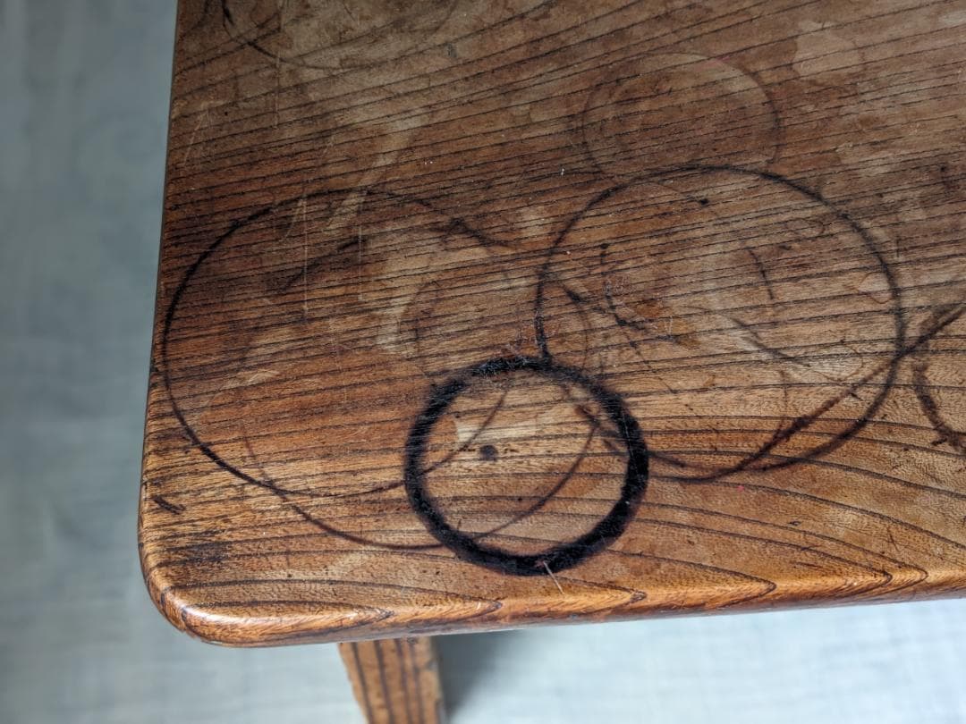 希少 古家具 古い座卓 アンティーク 当時物 ローテーブル ちゃぶ台