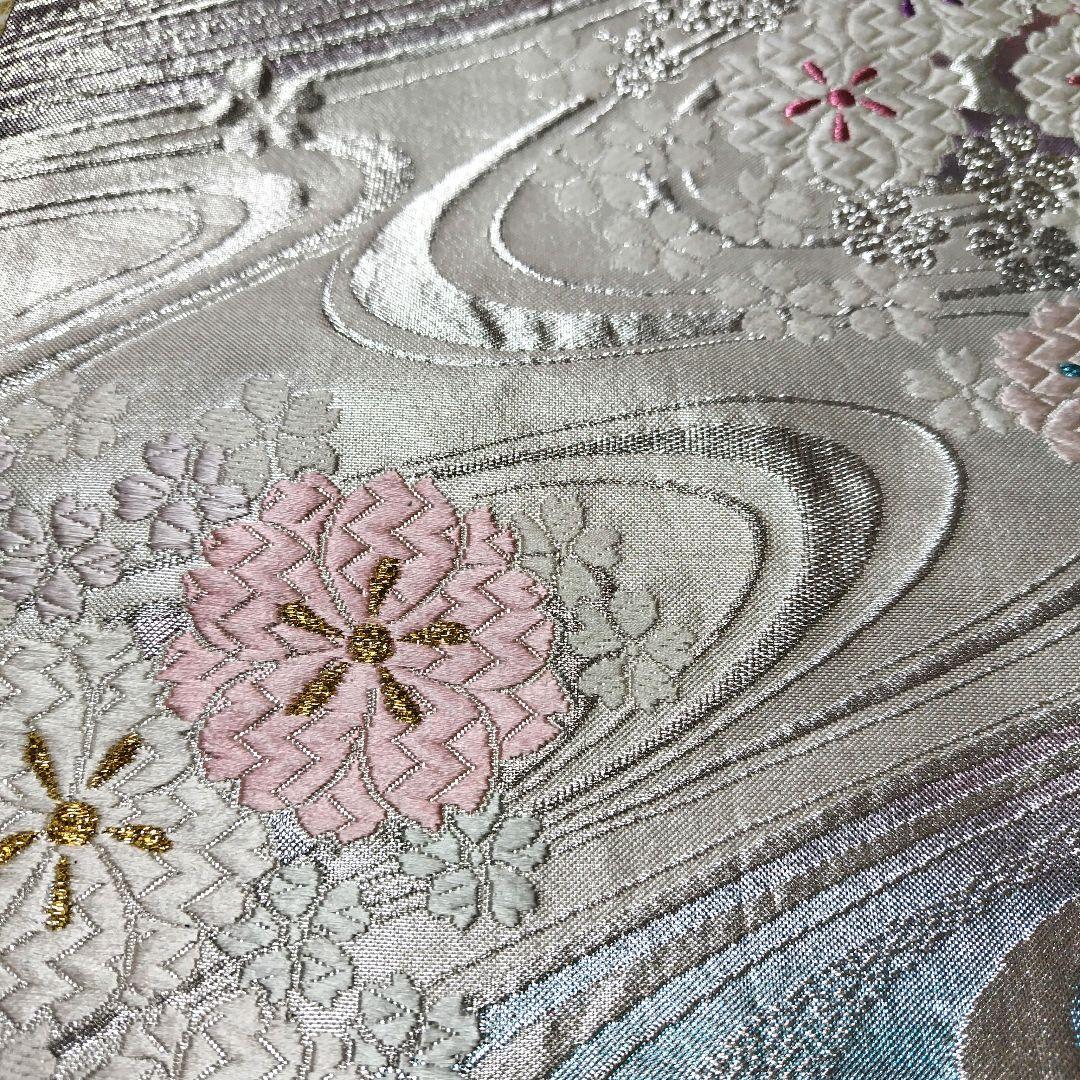 振袖フルセット(8点)・成人式・金彩加工・くすみ・ピンク・正絹・逸品