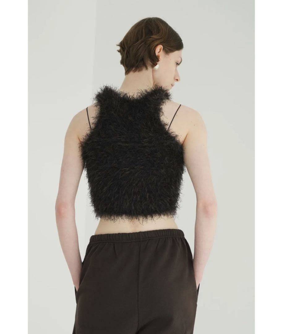 【CLANE】SHAGGY AMERICAN SLEEVE KNIT TOPS