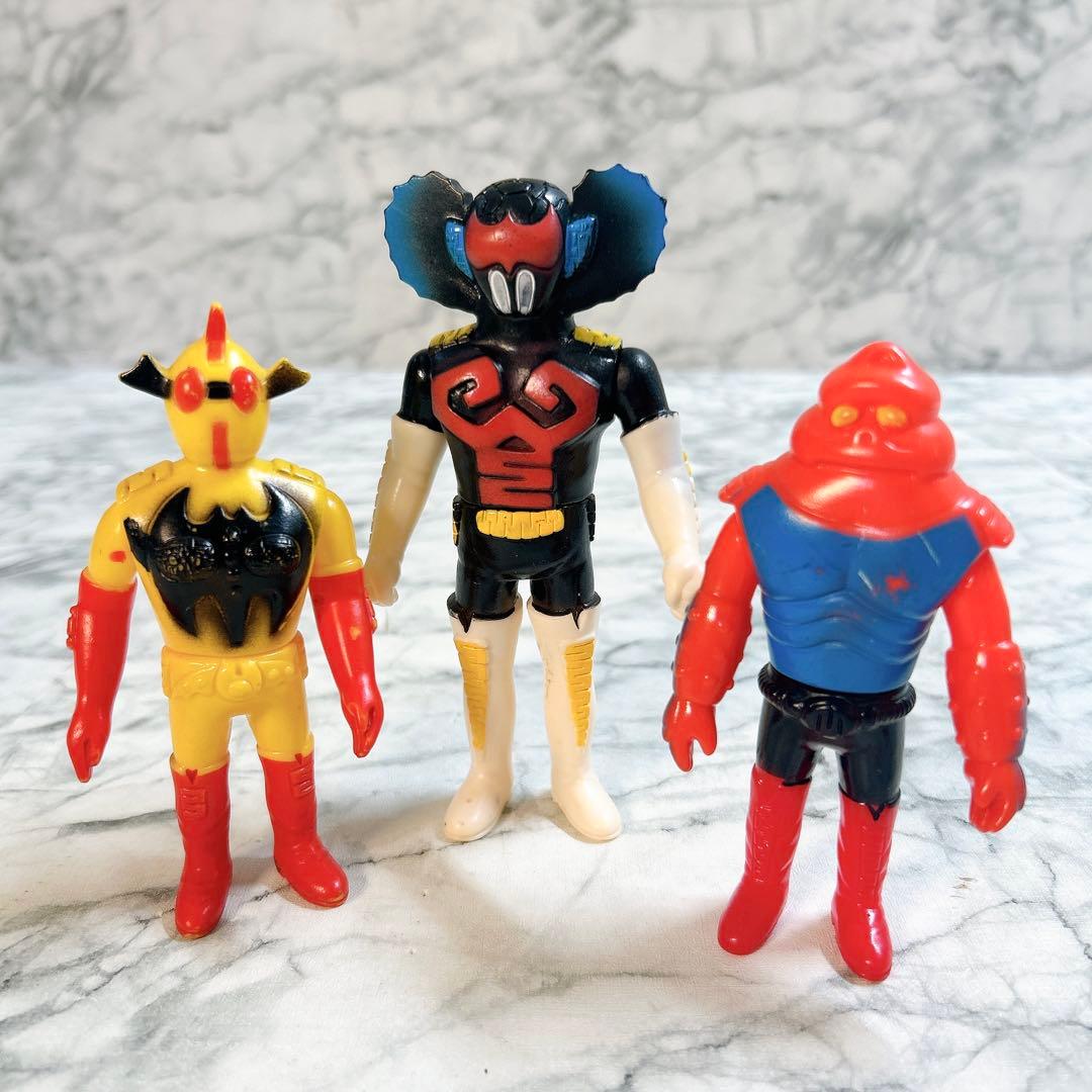 当時物 アクマイザー3 ザビタン イビル ガブラ セット ソフビ タカトク