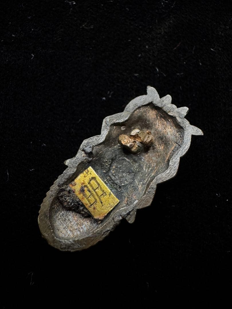 目貫 片目貫 在銘 赤銅地 蝉図 日本刀 刀装具 骨董 古美術 江戸時代 時代物