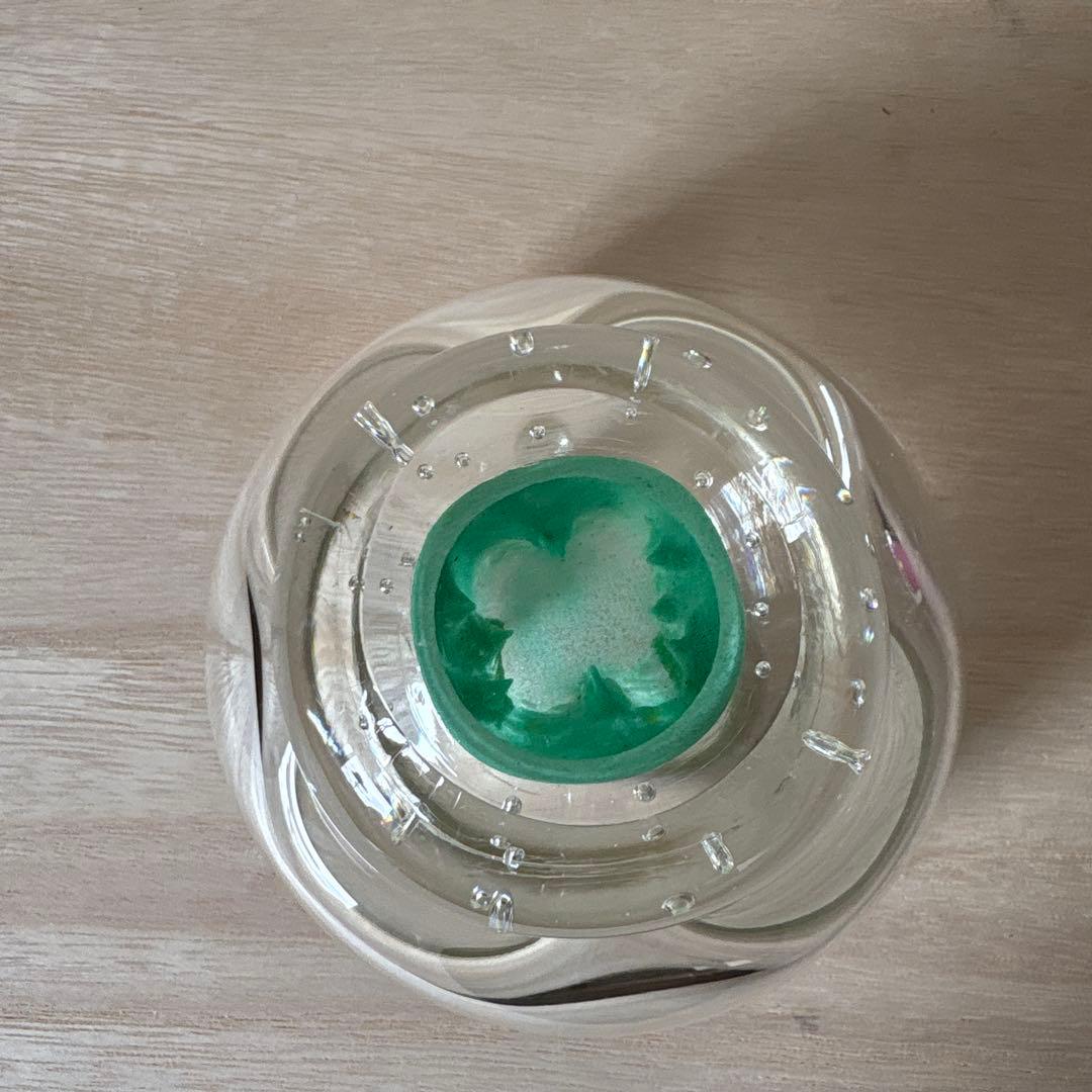 ガラス 黒木国昭 小鉢 ペーパーウェイト 花器