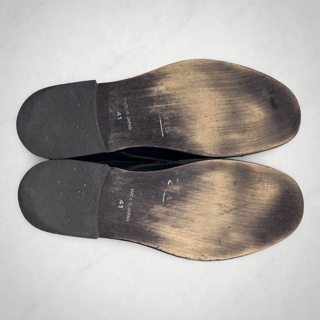 ARGIS アルジス ストレートチップ 美品 レザーシューズ 黒 41