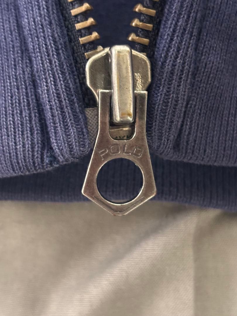 【最終値下げ‼️】ポロ 刺繍 ネイビー ジップアップパーカー ラルフローレン