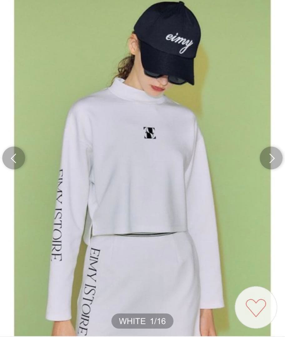 新品未使用　エイミーゴルフ　ロゴカットセットアップ　白