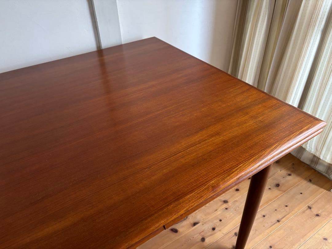 北欧ヴィンテージ　デンマーク　チーク　ドローリーフテーブル