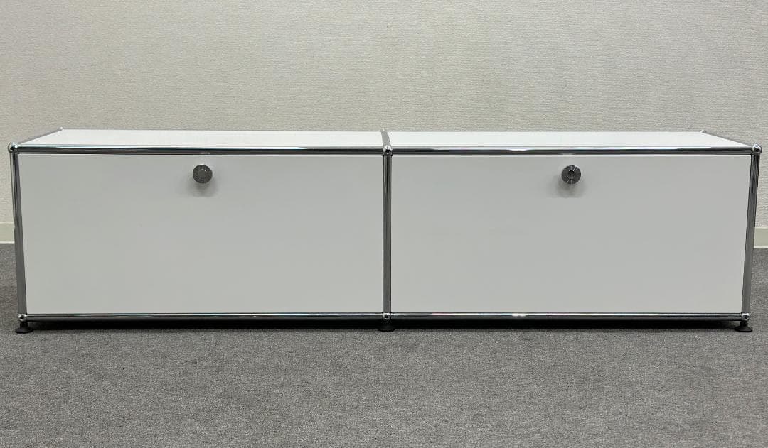 ラスト1点！USMハラー□サイドボード テレビボード 2列1段 白 幅