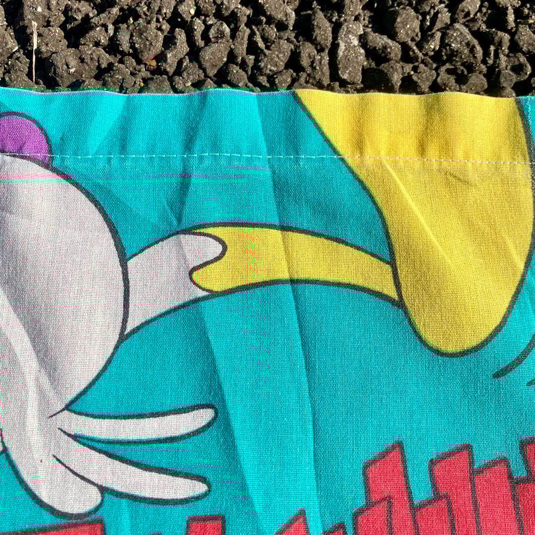 スペシャル USA製 90's ダークウィング・ダック ビンテージ 特大シーツ