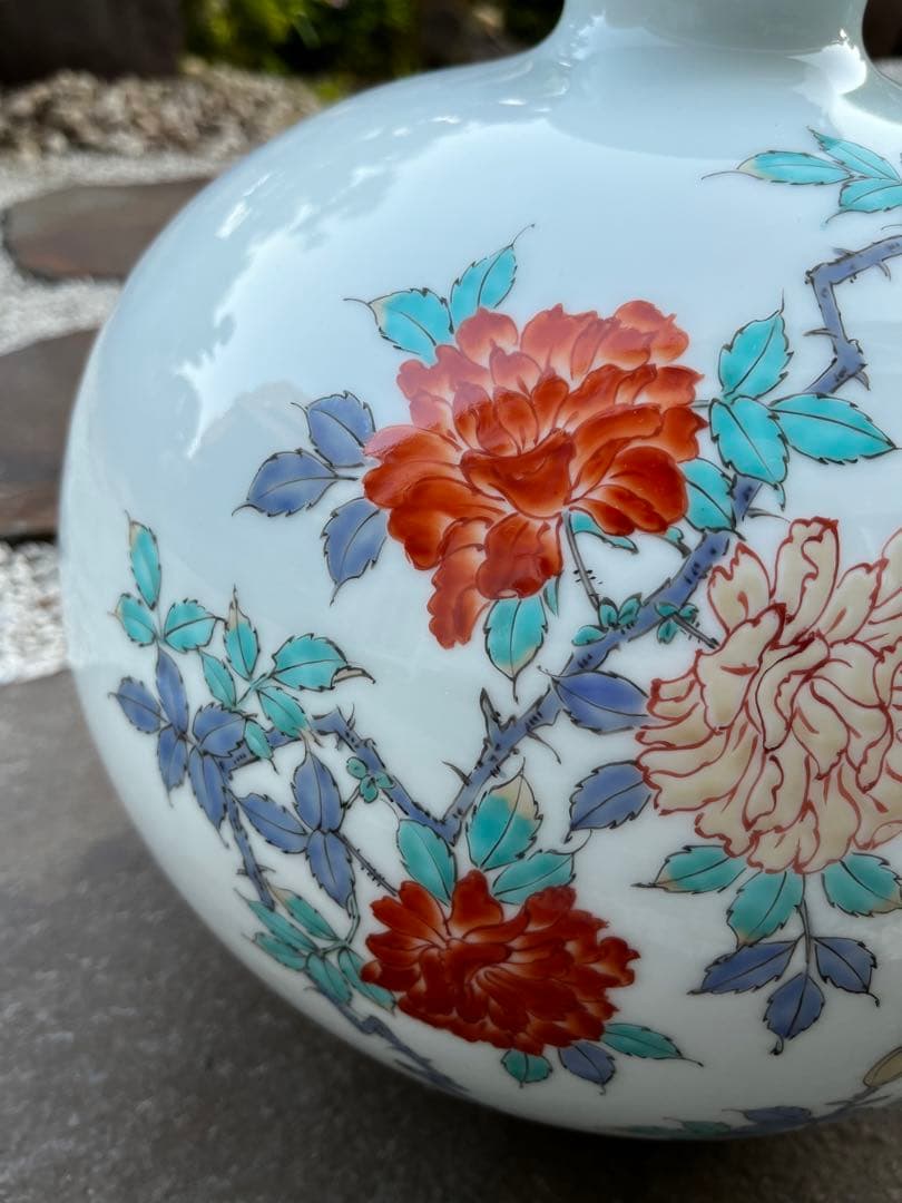 有田焼 花瓶 壺 絵付 アンティーク