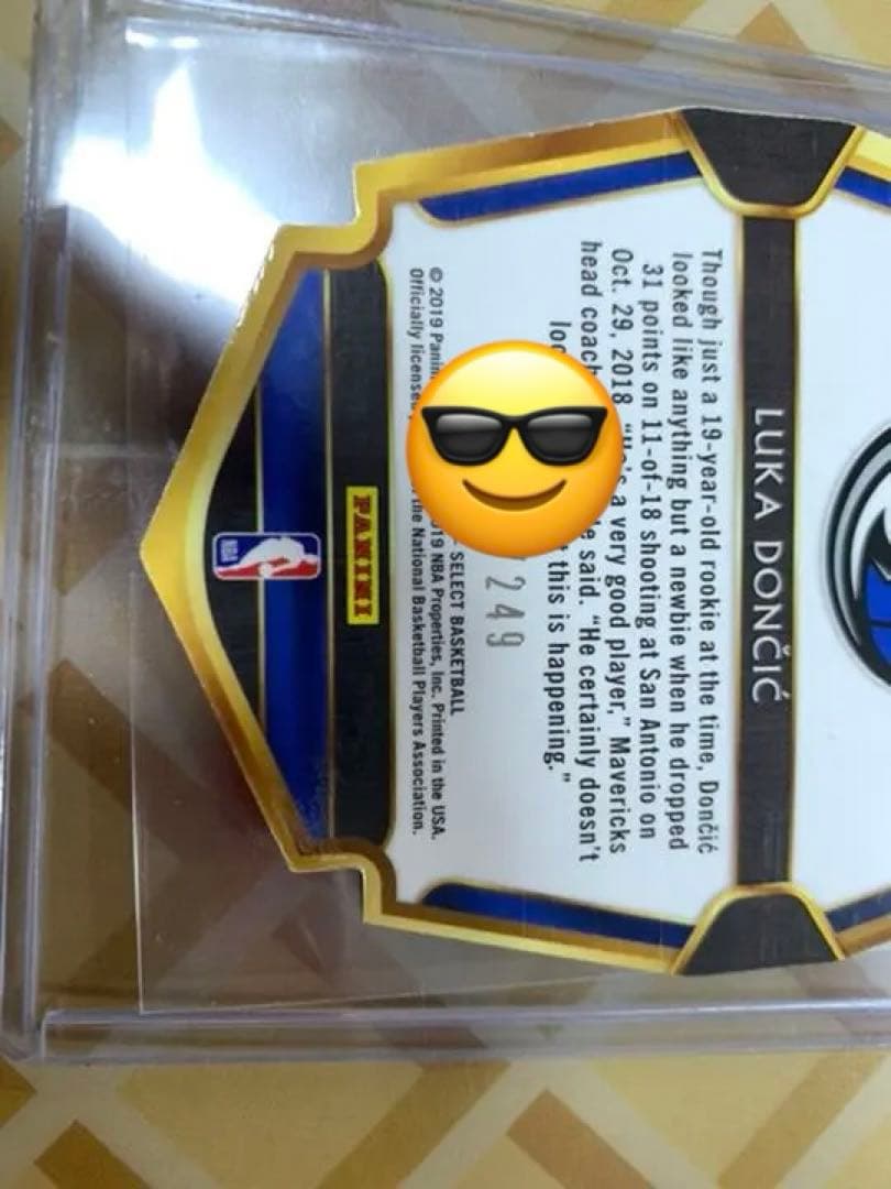 その他 NBA LUKA DONCIC RC Die Cut Blue Prizm