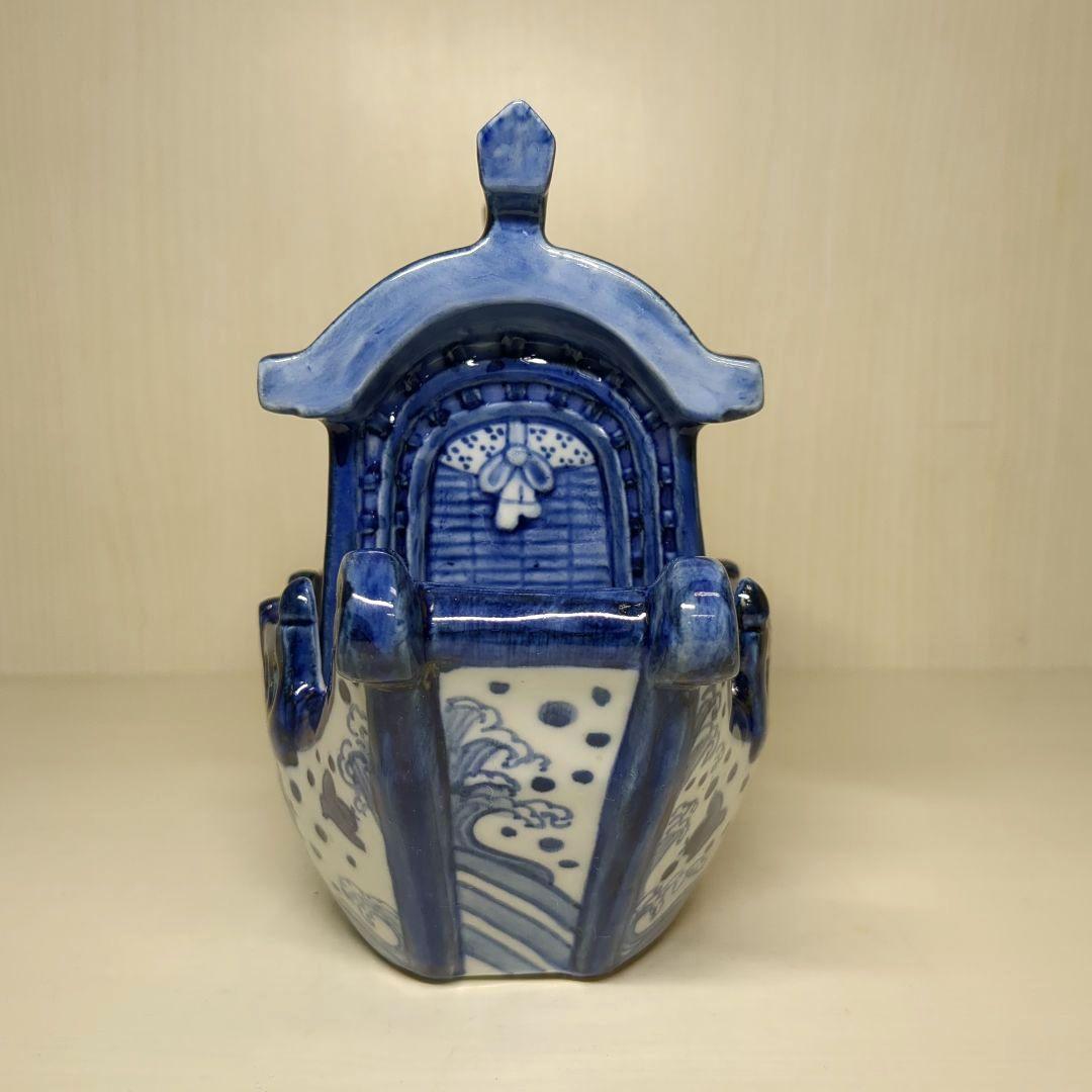 道八 高橋道八 龍船形 染付波千鳥文 香炉1個 骨董 - メルカリ