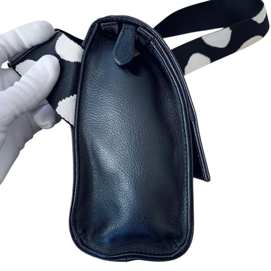 ear イアパピヨネ【美品】ダルメシアン ワイド ショルダーバッグ