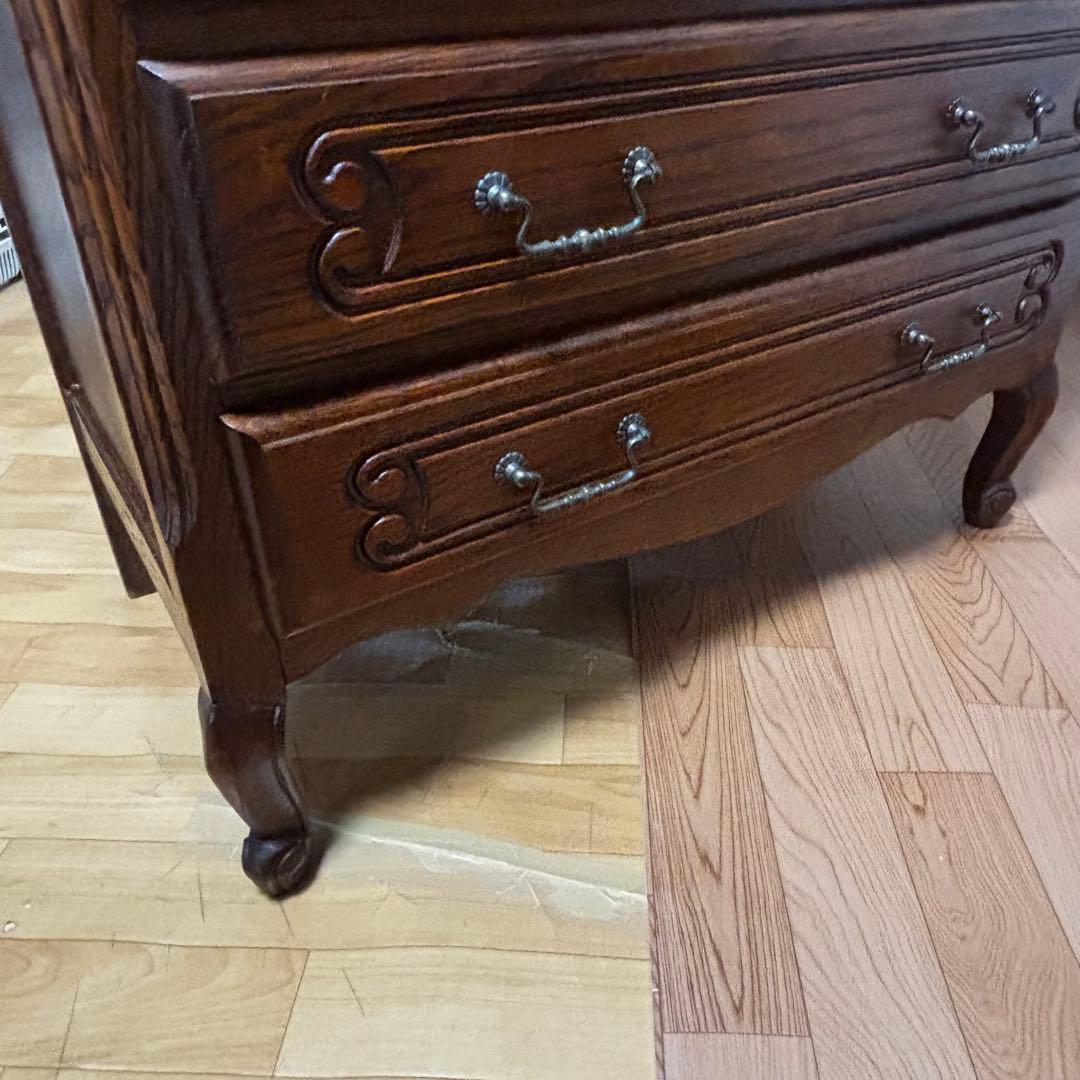 ルーマニア製 6段チェスト チェスト 輸入家具 家具 クラシック 猫脚