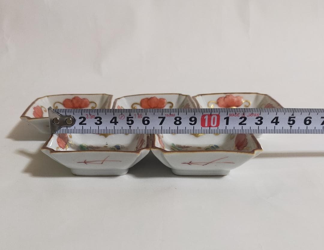 古代南京錦絵小皿五枚