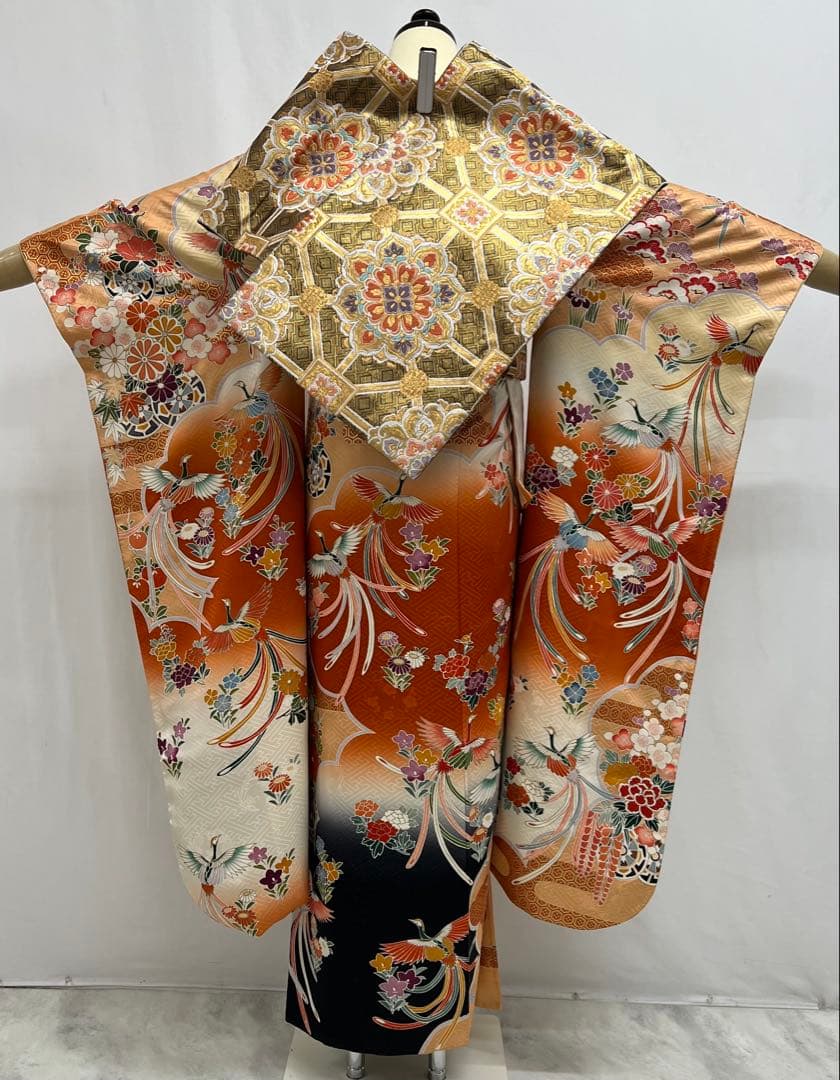 振り袖 フルセット 別誂長襦袢 成人式 金彩加工 刺繍入り 振り柄有り678