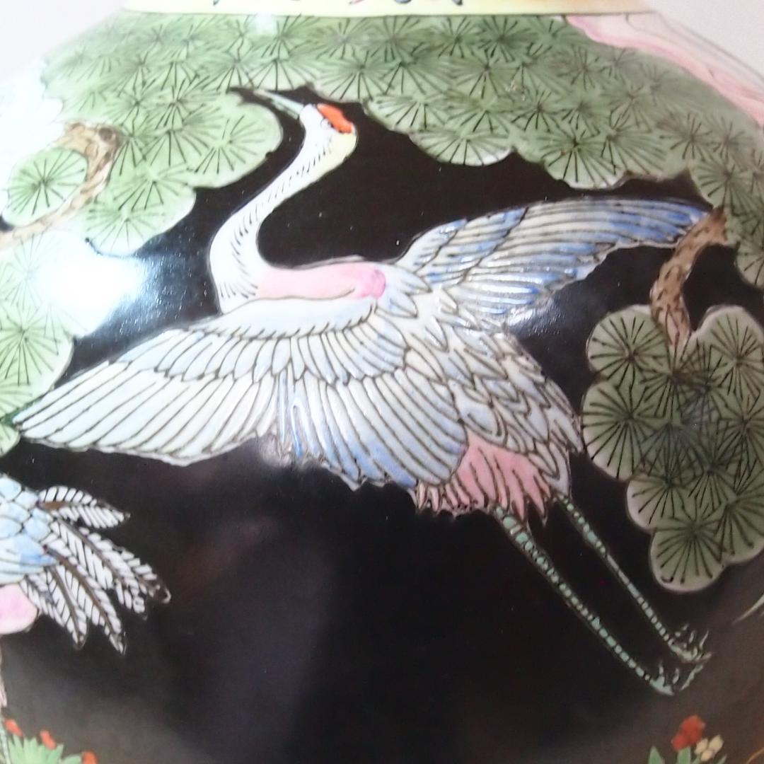 時代の美品】中国古玩 大清同治年製 花瓶 一対/2個 雲