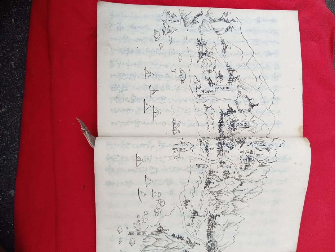 東游雑記　古川辰　写本　絵入　　手書き　　蝦夷　仙台　林子平　　江戸