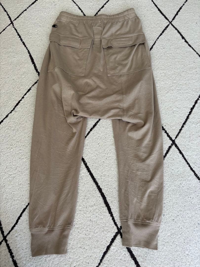 リックオウエンス チャンピオン ベージュ サルエルパンツ ドローストリング