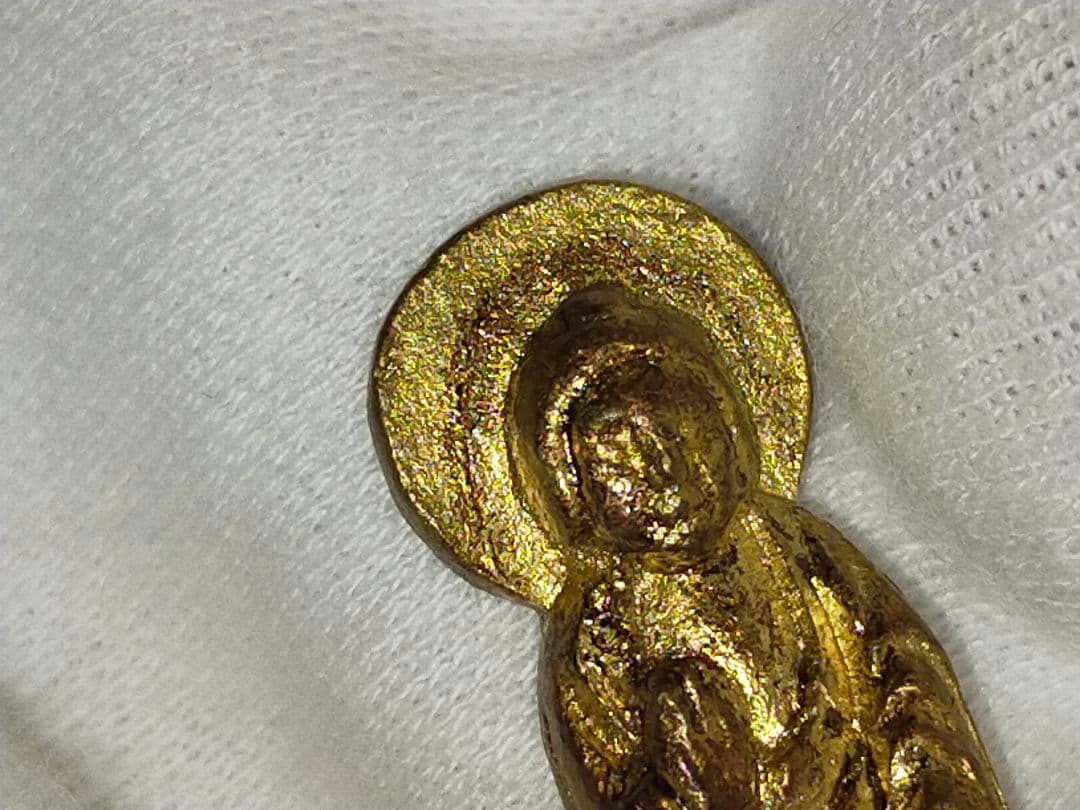 ♥本尊釈迦像豆仏5体展示台共箱付きお釈迦様仏像観音様骨董