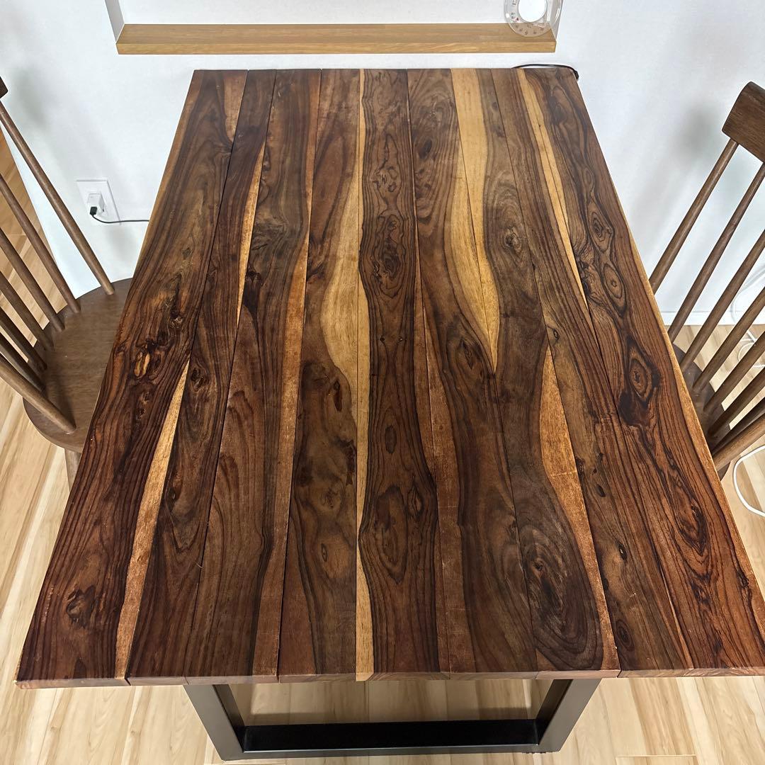 ウォールナット材 ダイニングテーブル 75x120cm