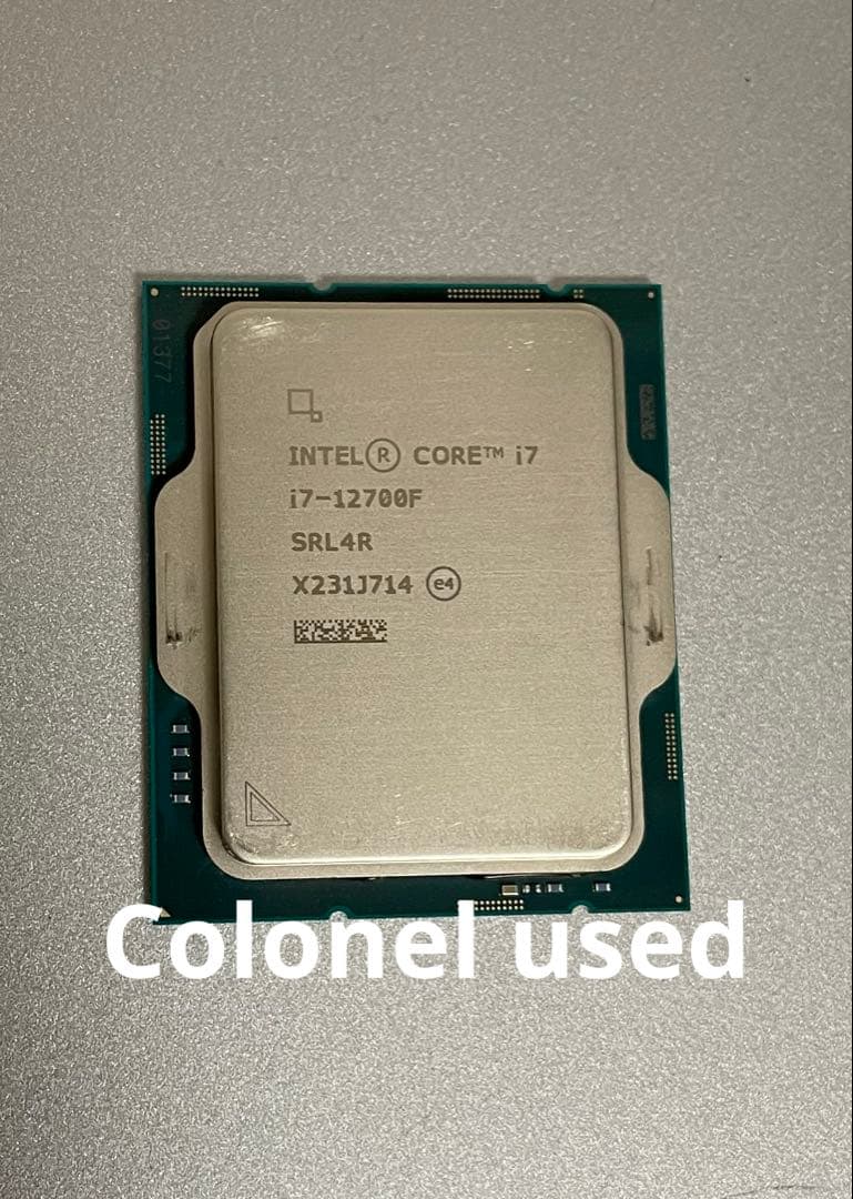 INTEL Core™ i7 12700F LGA1700 完全動作確認済み